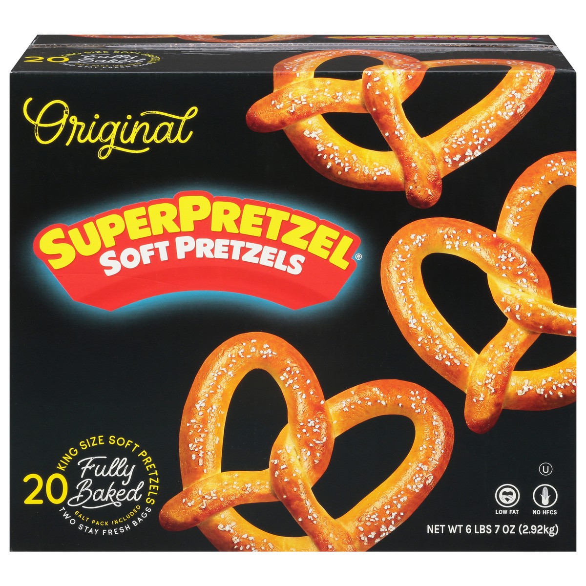 slide 1 of 12, SuperPretzel Original King Size Soft Pretzels 20 ea, 20 ct