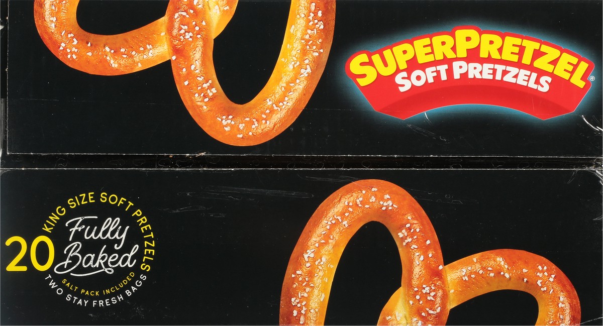 slide 9 of 12, SuperPretzel Original King Size Soft Pretzels 20 ea, 20 ct