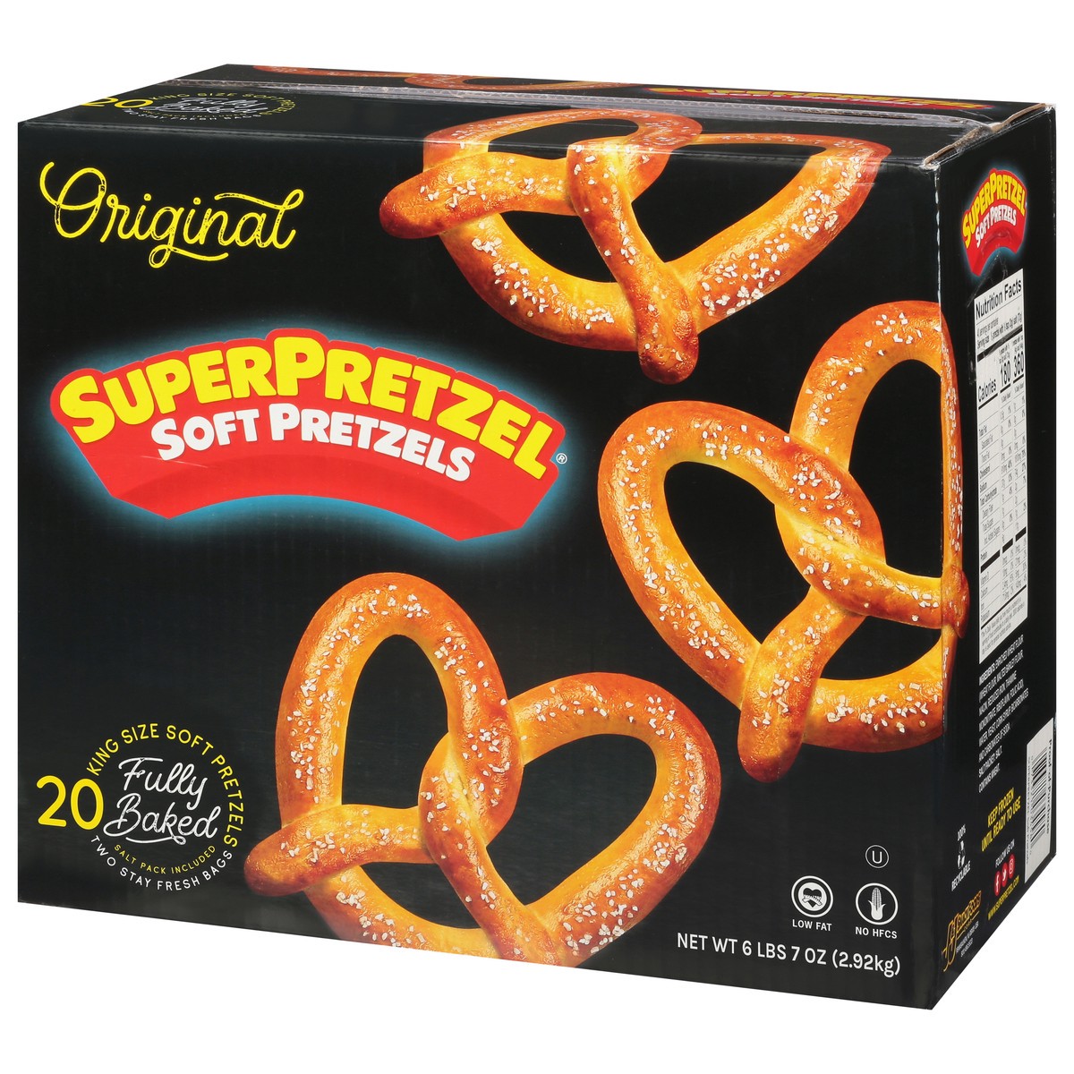 slide 11 of 12, SuperPretzel Original King Size Soft Pretzels 20 ea, 20 ct