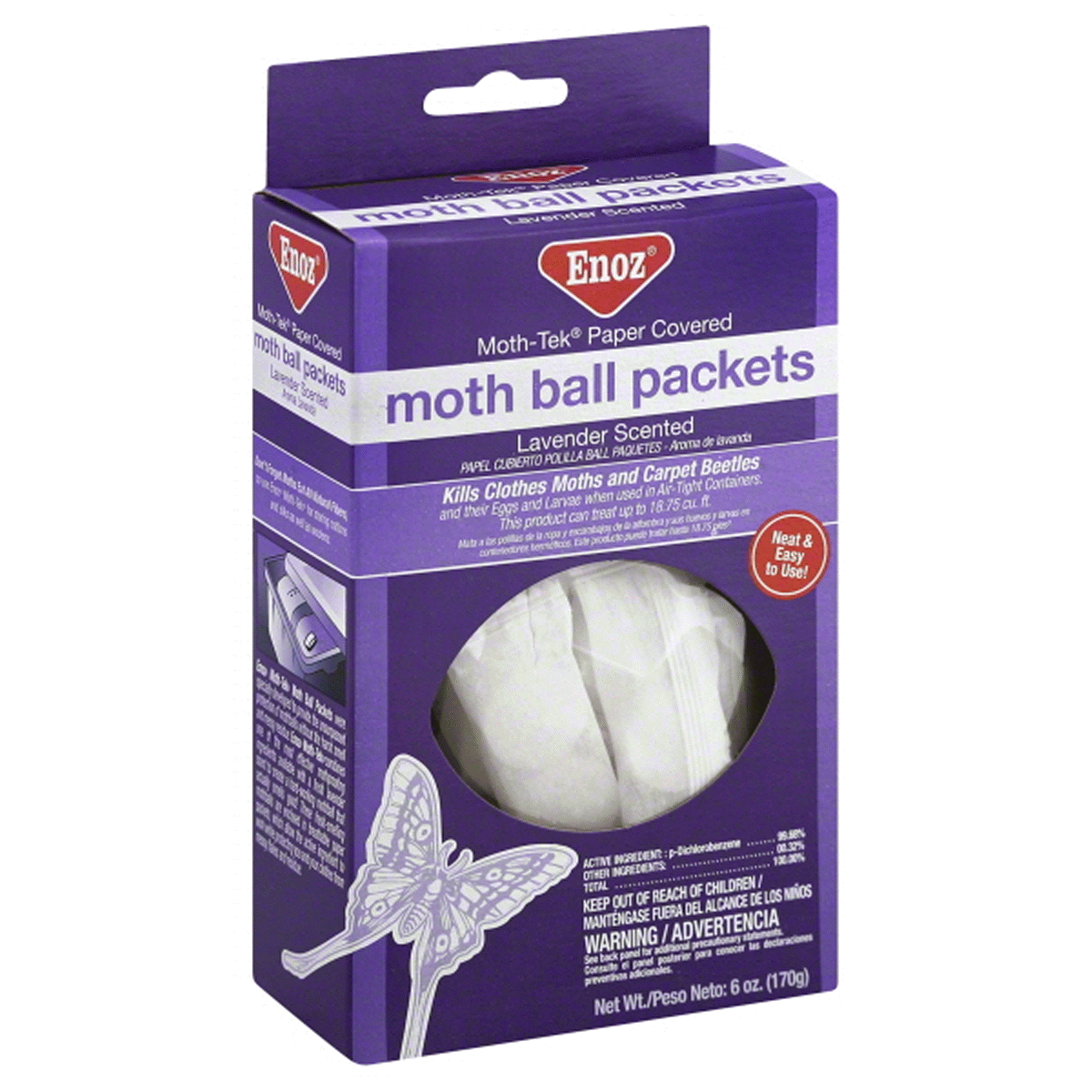 slide 1 of 2, Enoz Lavender Scented Moth Ball Packets, 6 oz