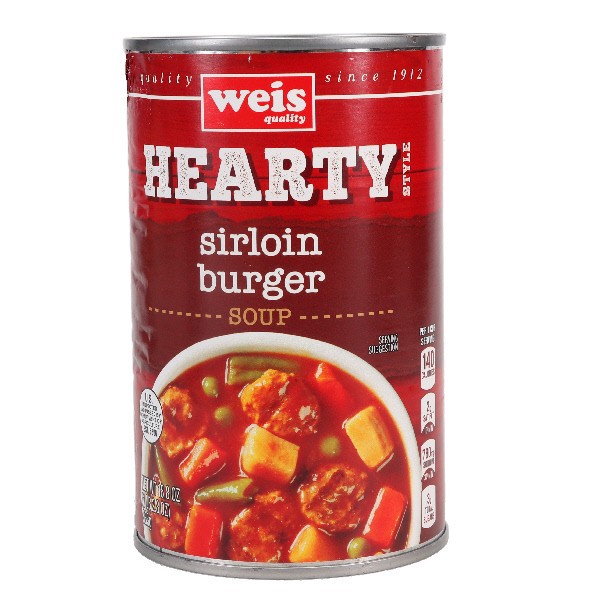 slide 1 of 1, Weis Quality Sirloin Burger Chunky Ready-to-serve Soup, 18.8 oz