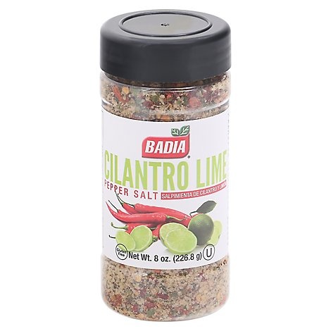 Badia Cilantro Lime Pepper Salt 8 oz 