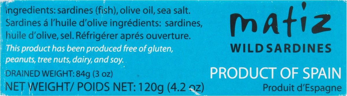 slide 8 of 9, Matiz Gallego Sardines In Olive Oil - 4.2 Oz, 4.2 oz