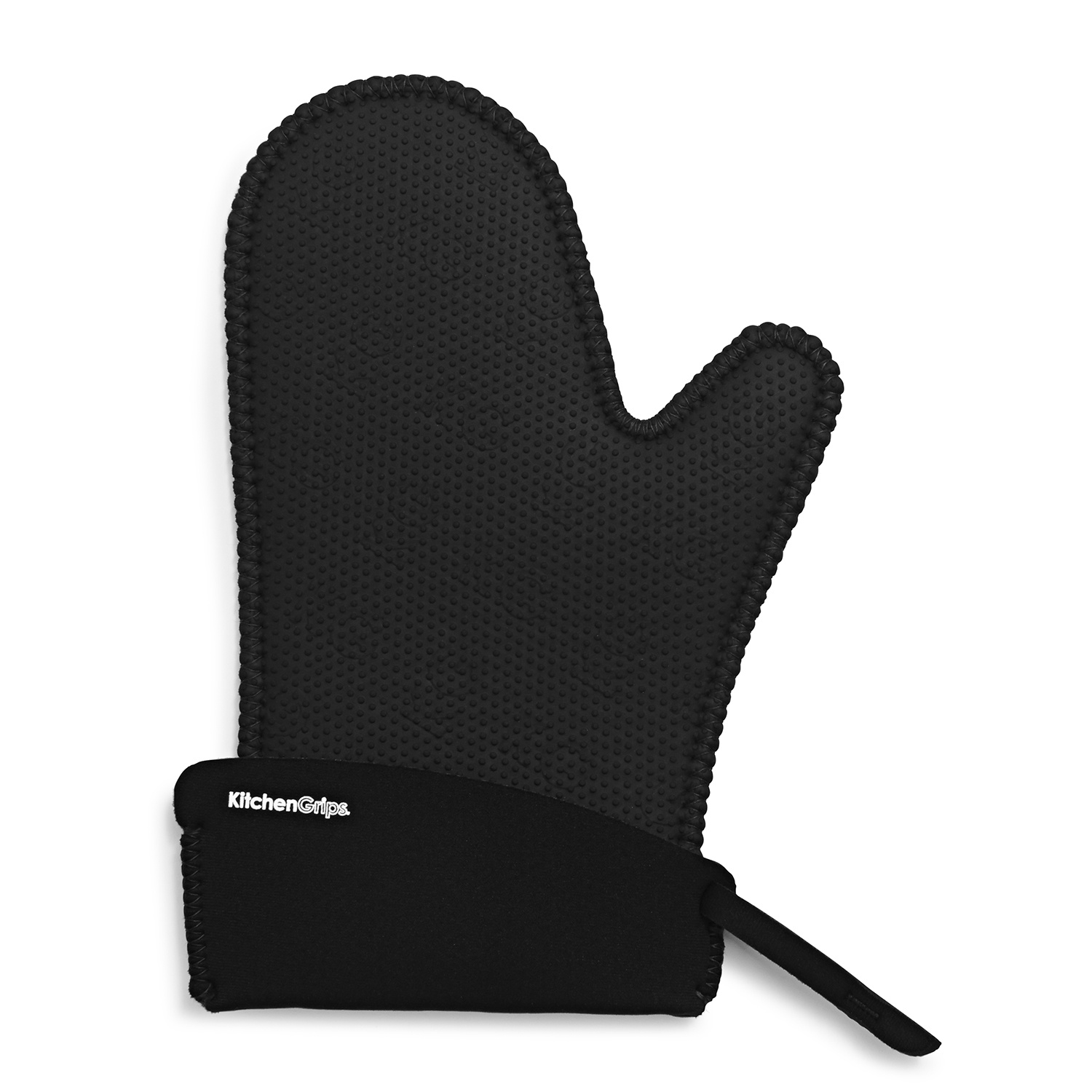 slide 1 of 1, KitchenGrips Chefs Oven Mitt, Black, LG