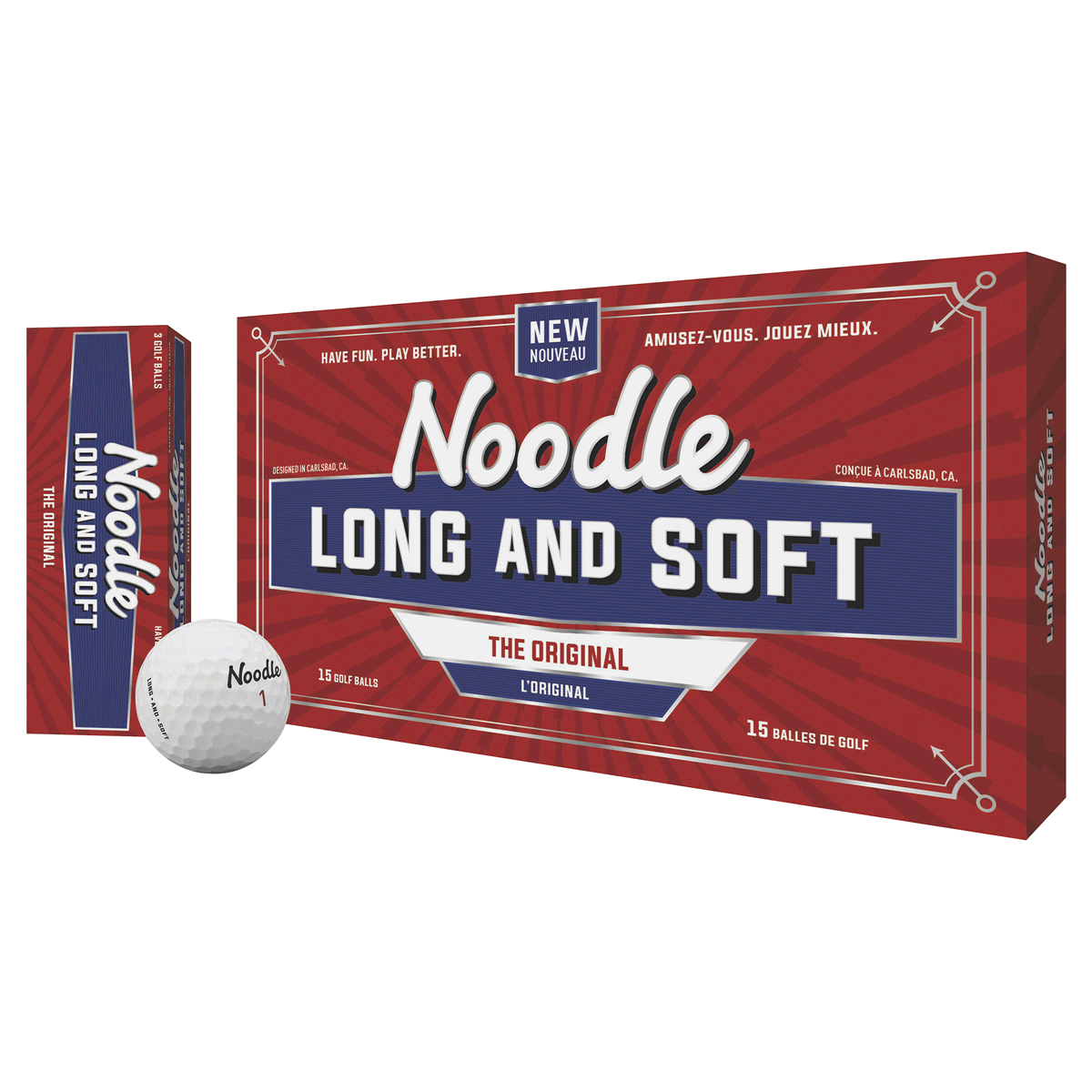 slide 1 of 2, Noodle Long & Soft Golf Balls, 15 ct
