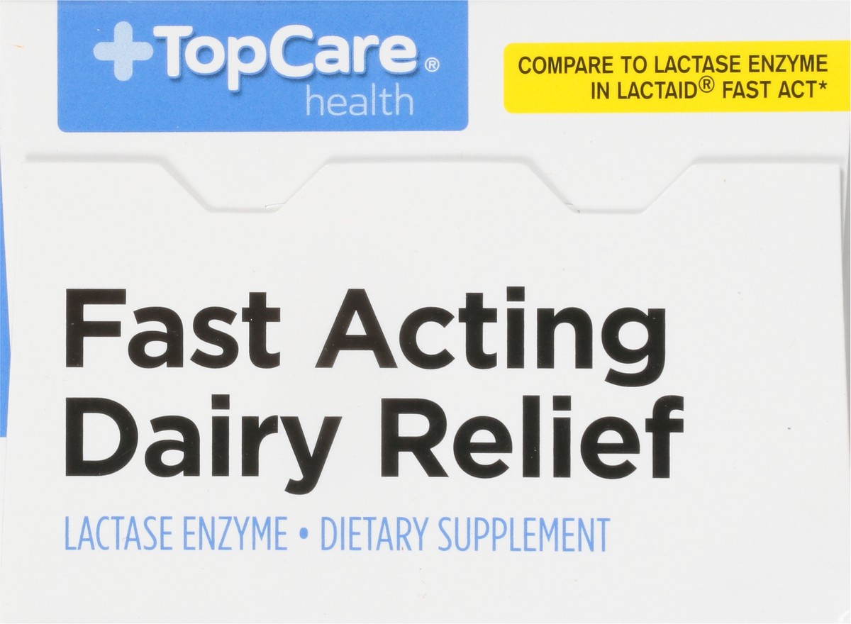 slide 8 of 9, TopCare Lactase Enzyme, Caplets, 60 ct