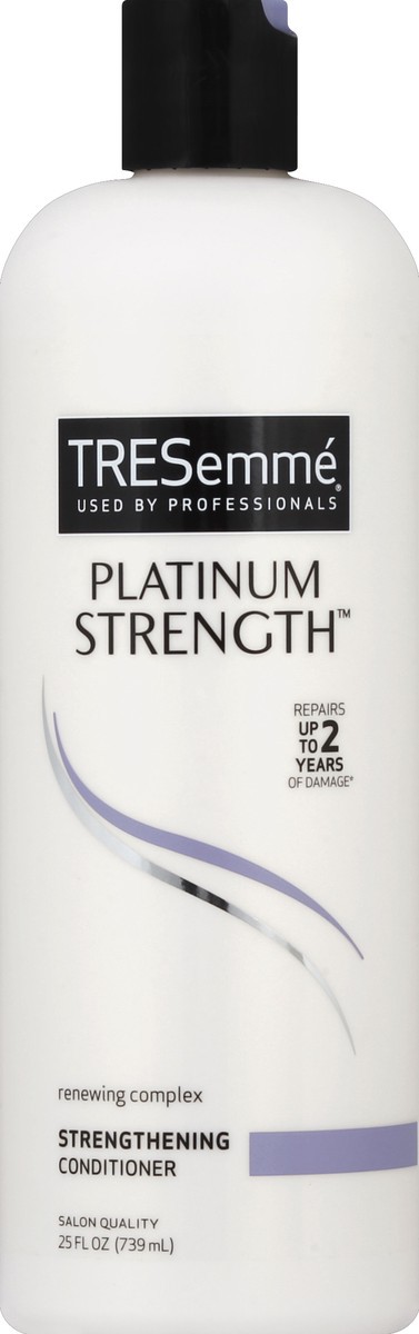slide 2 of 3, TRESemmé Platinum Strength Conditioner, 25 oz