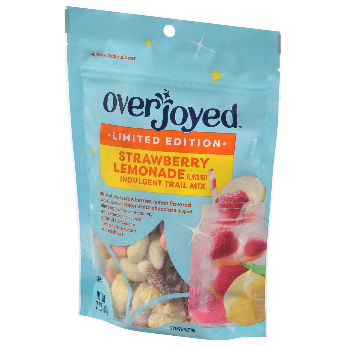slide 3 of 4, Overjoyed Trail Mix Strawberry Lemon 7 Oz - 7 OZ, 7 oz