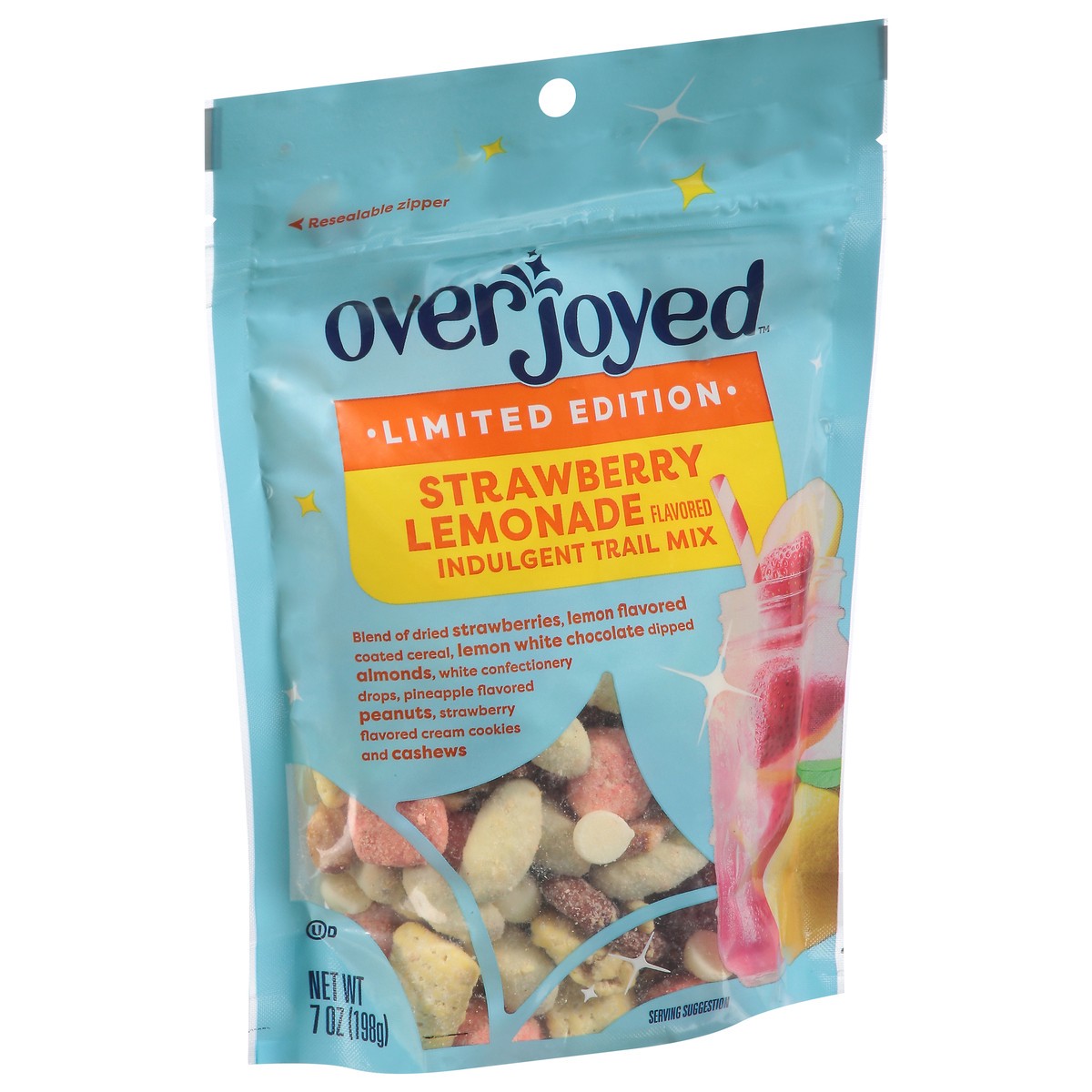 slide 4 of 4, Overjoyed Trail Mix Strawberry Lemon 7 Oz - 7 OZ, 7 oz