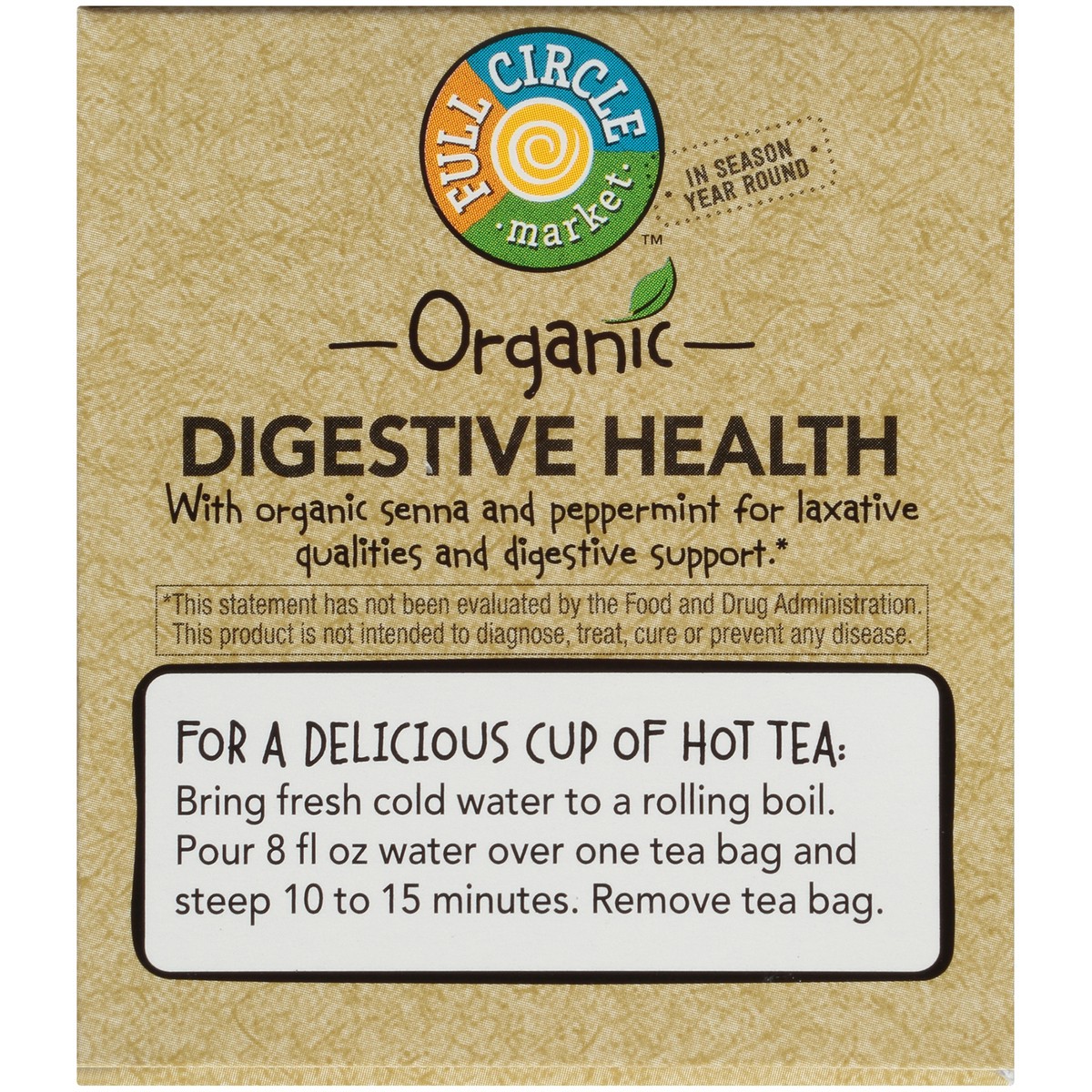 slide 7 of 9, Full Circle Market Tea Bags Functional Digestive Health, 16 ct; 1.13 oz