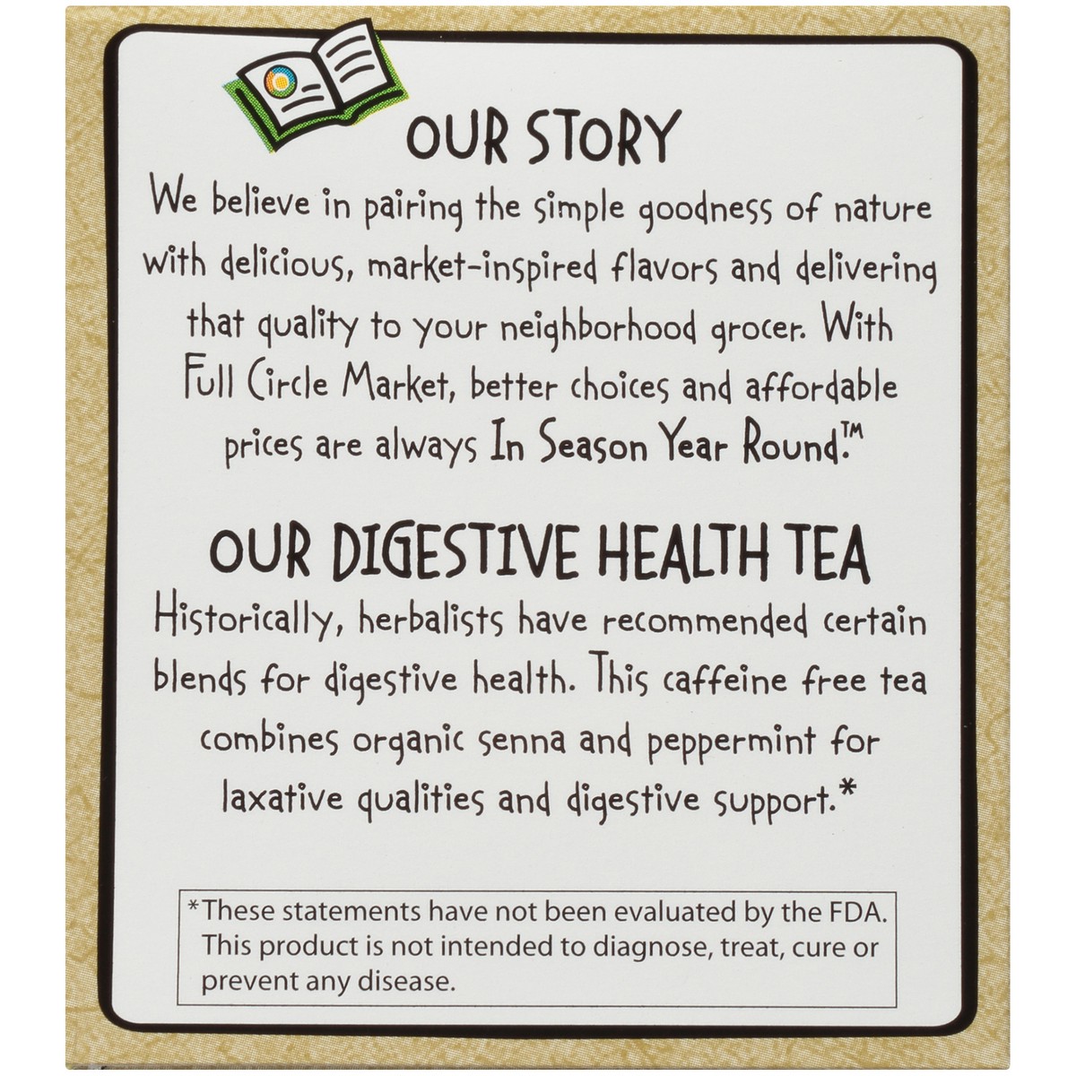 slide 8 of 9, Full Circle Market Tea Bags Functional Digestive Health, 16 ct; 1.13 oz