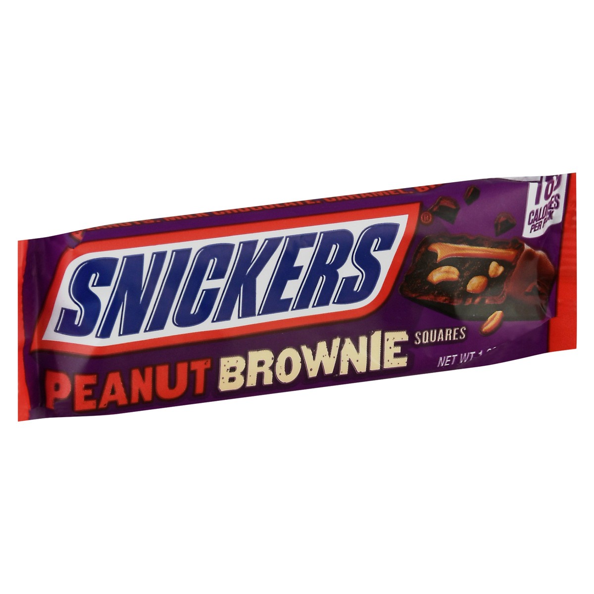 slide 5 of 9, Snickers Peanut Brownie Squares Candy Chocolate Bar, Full Size, 1.2 oz, 1.2 oz