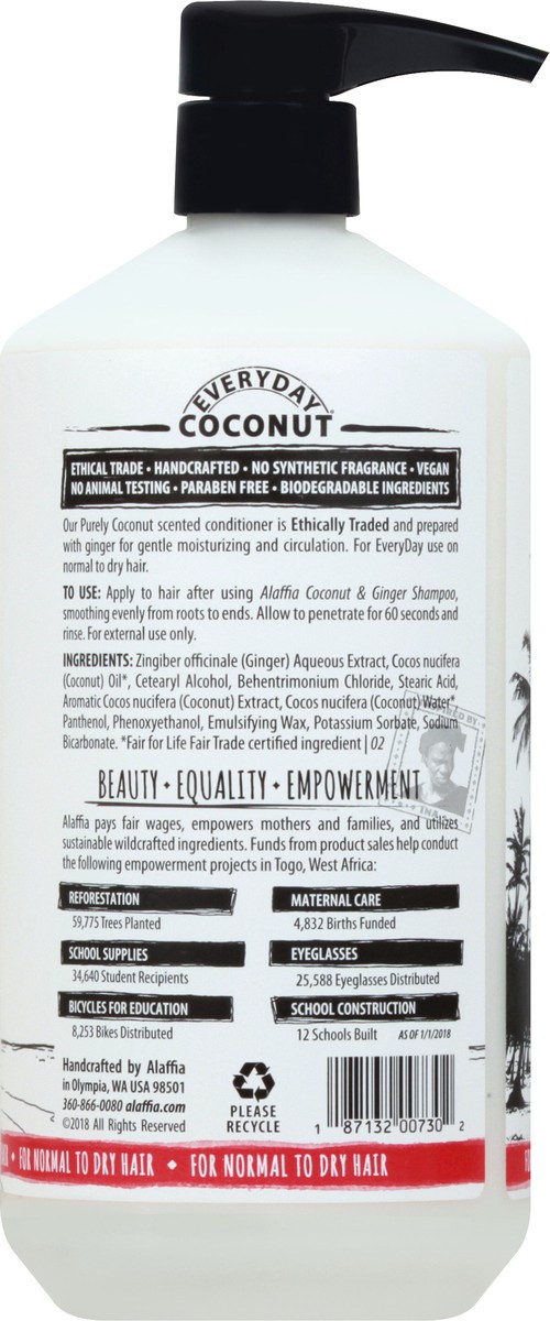 slide 6 of 11, Alaffia Coconut & Ginger Coconut & Ginger Conditioner 32 oz, 32 fl oz