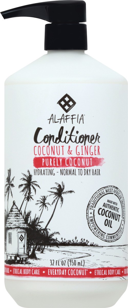 slide 10 of 11, Alaffia Coconut & Ginger Coconut & Ginger Conditioner 32 oz, 32 fl oz