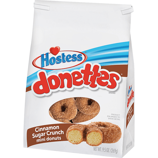 slide 3 of 5, Hostess Cinnamon Sugar Crunch Donettes, 9.5 oz