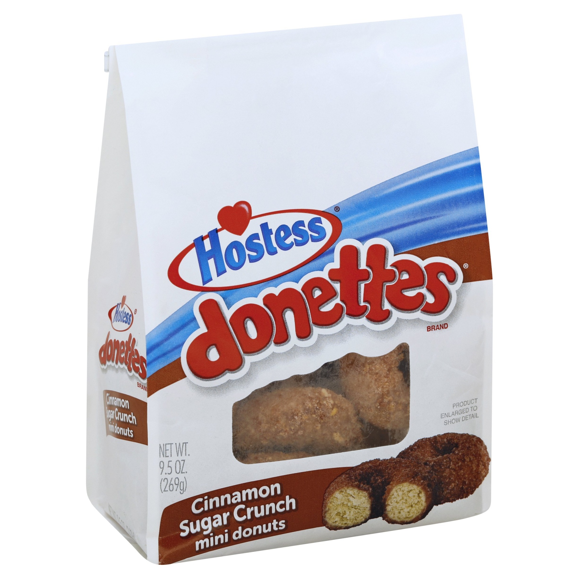 slide 1 of 5, Hostess Cinnamon Sugar Crunch Donettes, 9.5 oz