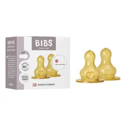 Bibs Round Medium Flow Latex Nipple Kit - 2 ea