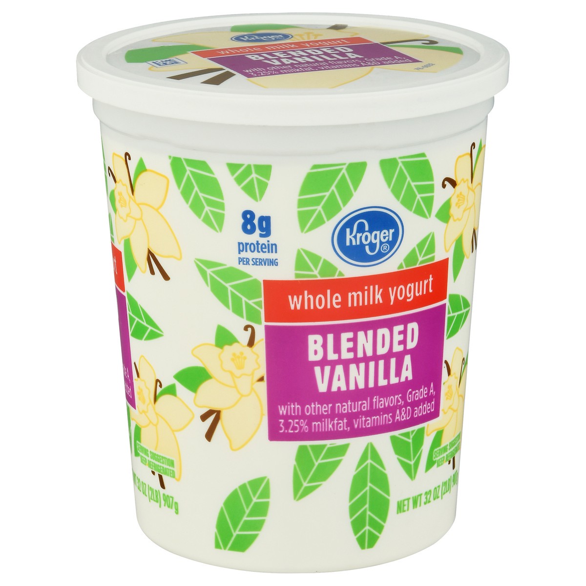 slide 8 of 11, Kroger Whole Milk Grade A Yogurt, 32 oz