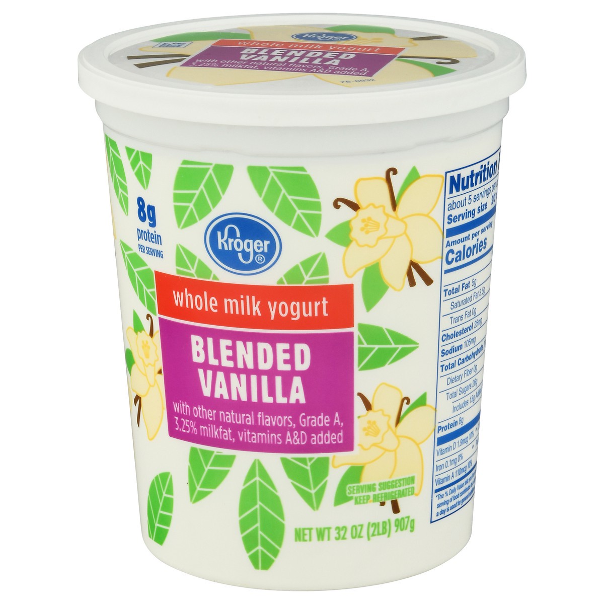 slide 4 of 11, Kroger Whole Milk Grade A Yogurt, 32 oz