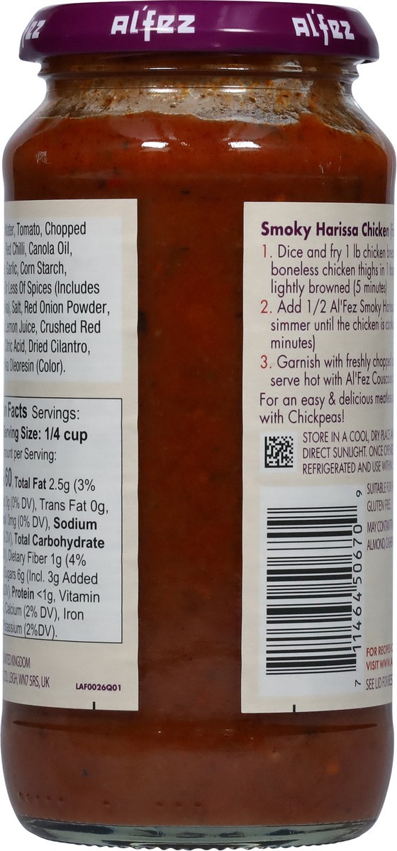 slide 8 of 9, Al'Fez Smoky Harissa Chicken Sauce 15.8 oz, 15.8 oz