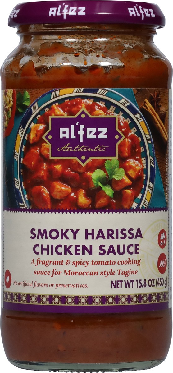 slide 3 of 9, Al'Fez Smoky Harissa Chicken Sauce 15.8 oz, 15.8 oz