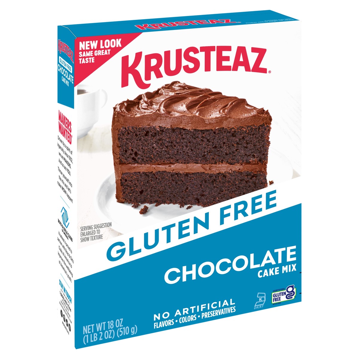 slide 3 of 9, Krusteaz Gluten Free Chocolate Cake Mix, 18 oz