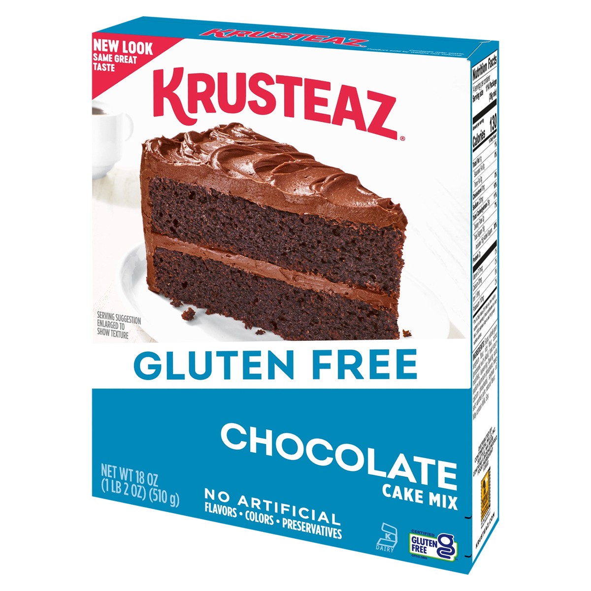 slide 5 of 9, Krusteaz Gluten Free Chocolate Cake Mix, 18 oz