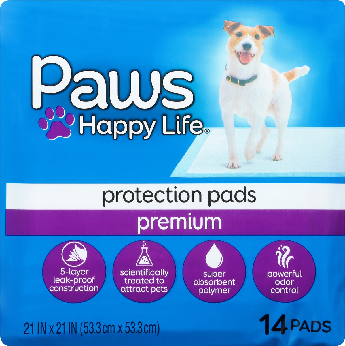 slide 4 of 8, Paws Happy Life Training Pads Basic, 14 ct