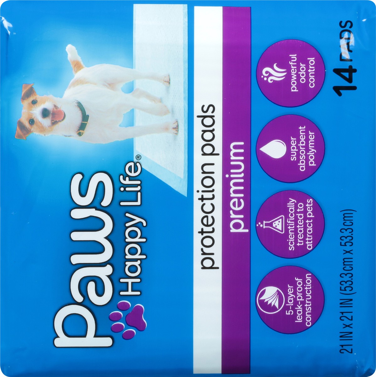 slide 3 of 8, Paws Happy Life Training Pads Basic, 14 ct