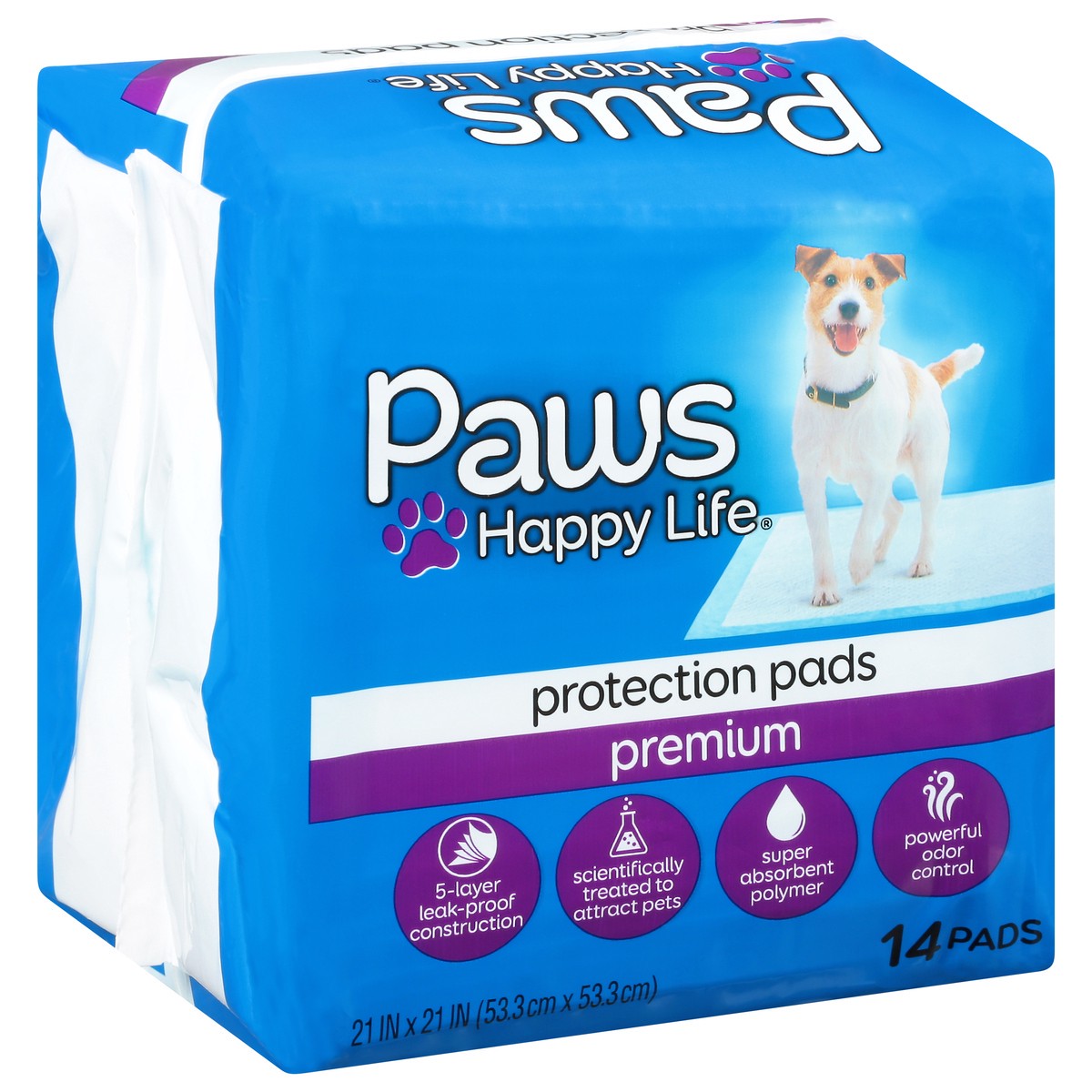 slide 5 of 8, Paws Happy Life Training Pads Basic, 14 ct