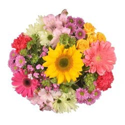Bloom Haus Notion Bouquet - Yellow / Lavender / Lime Green