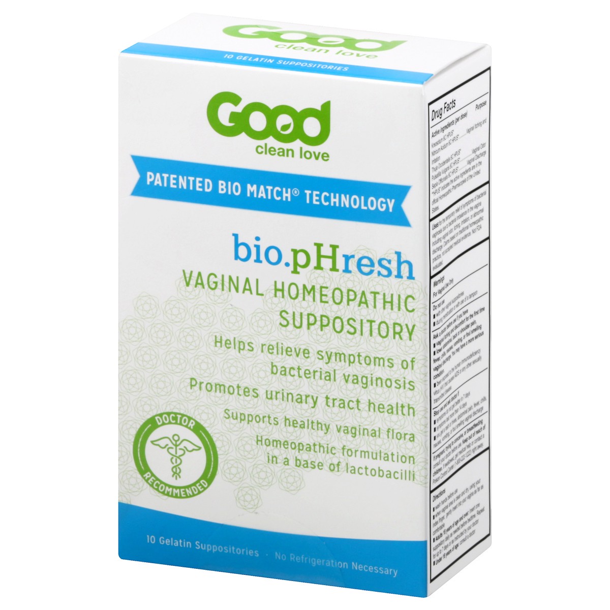 slide 2 of 12, Good Clean Love Bio Phresh Vaginal Homeopathic Suppository, 1 ct