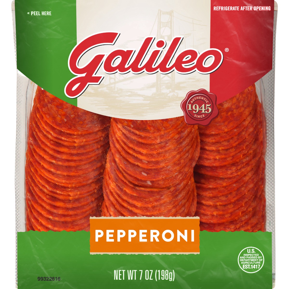 slide 2 of 12, Galileo Pepperoni, 7 oz, 7 oz