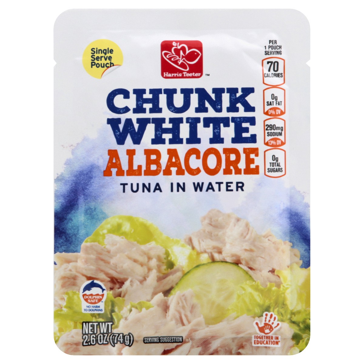 slide 2 of 3, Harris Teeter White Albacore Tuna, 2.6 oz