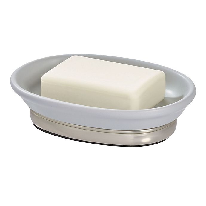 slide 2 of 5, iDesign York Soap Dish - Matte Grey, 1 ct