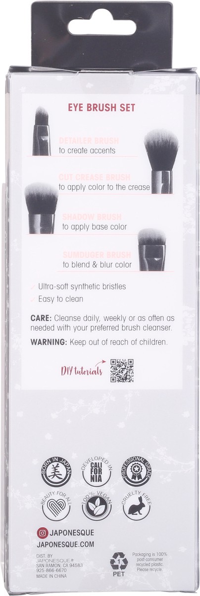 slide 9 of 9, Japonesque Perfect Eyes Brush Set 1 ea, 1 ct