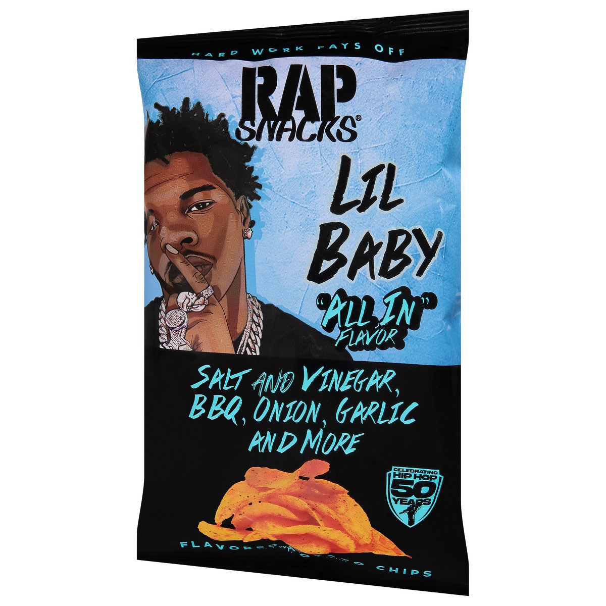 slide 6 of 13, Rap Snacks Lil Baby All in Flavor Potato Chips 2.5 oz, 2.5 oz