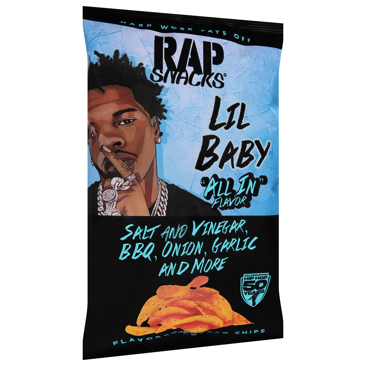 slide 10 of 13, Rap Snacks Lil Baby All in Flavor Potato Chips 2.5 oz, 2.5 oz