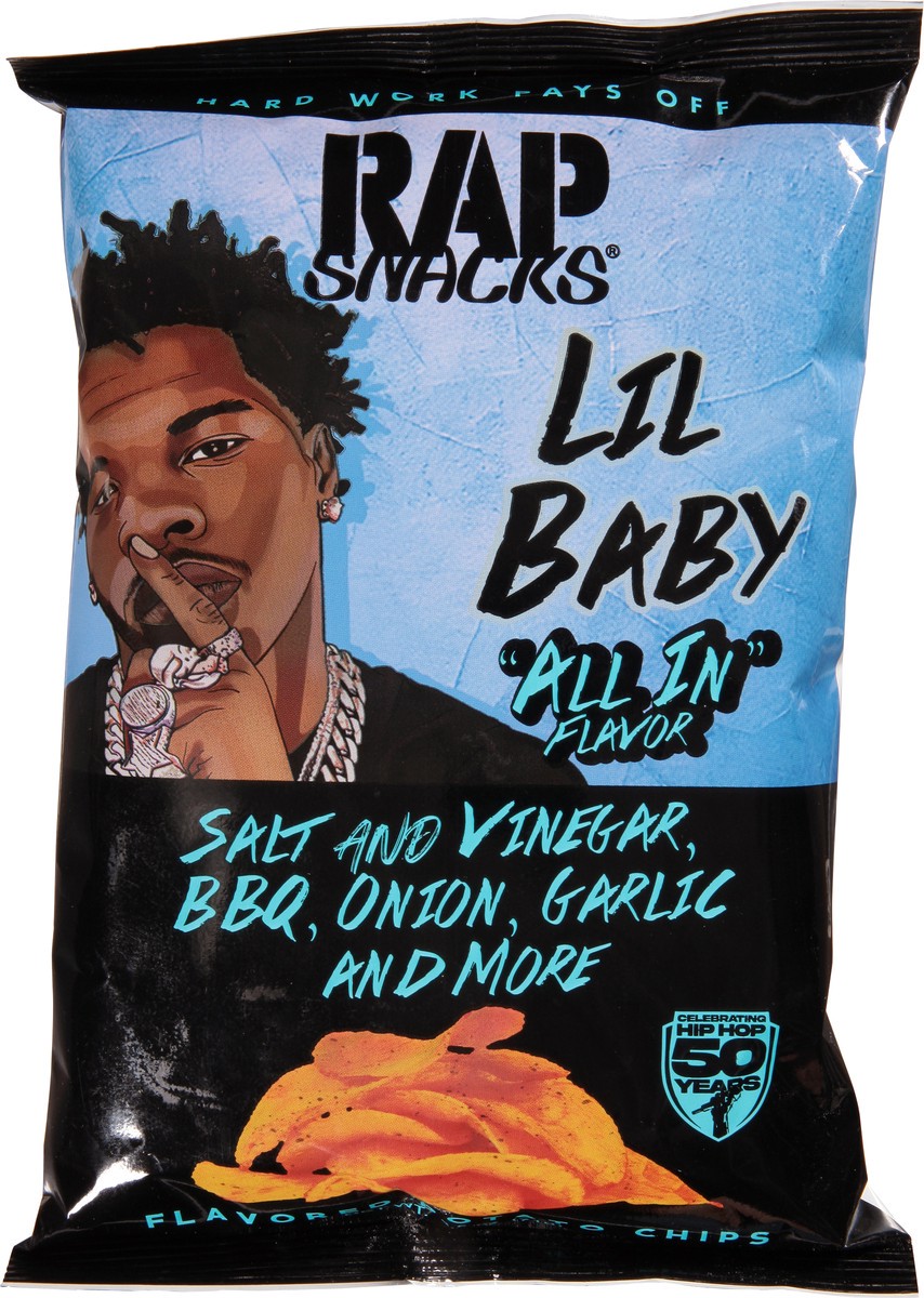 slide 13 of 13, Rap Snacks Lil Baby All in Flavor Potato Chips 2.5 oz, 2.5 oz