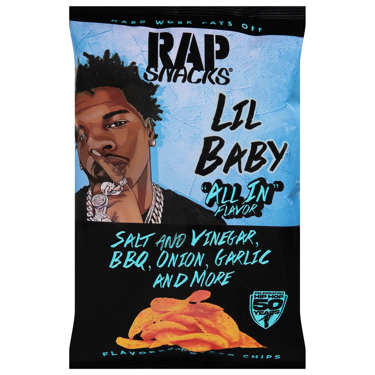 slide 11 of 13, Rap Snacks Lil Baby All in Flavor Potato Chips 2.5 oz, 2.5 oz