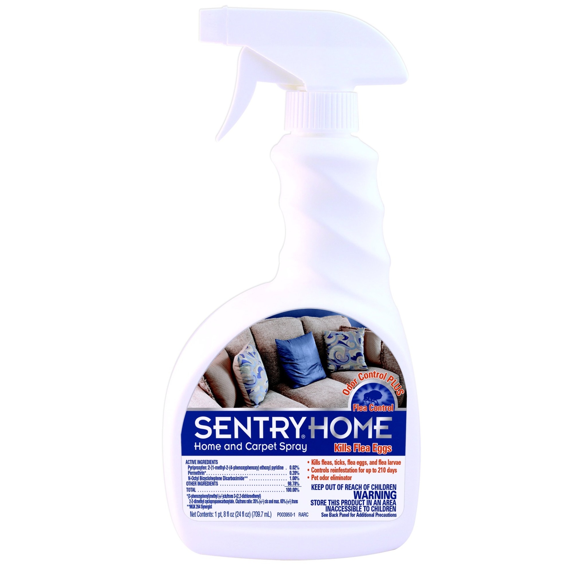 slide 1 of 1, Sentry Home Flea and Tick Home and Carpet Spray, 24 fl oz