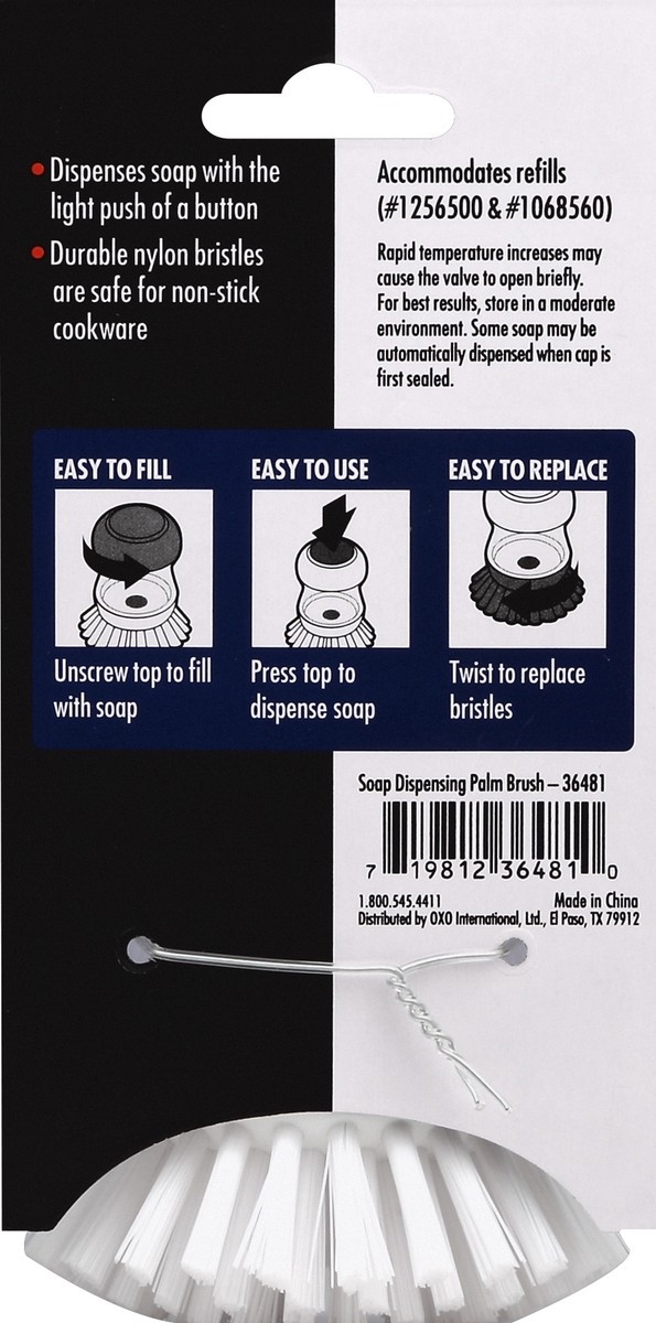 slide 2 of 3, OXO Palm Brush 1 ea, 1 ct