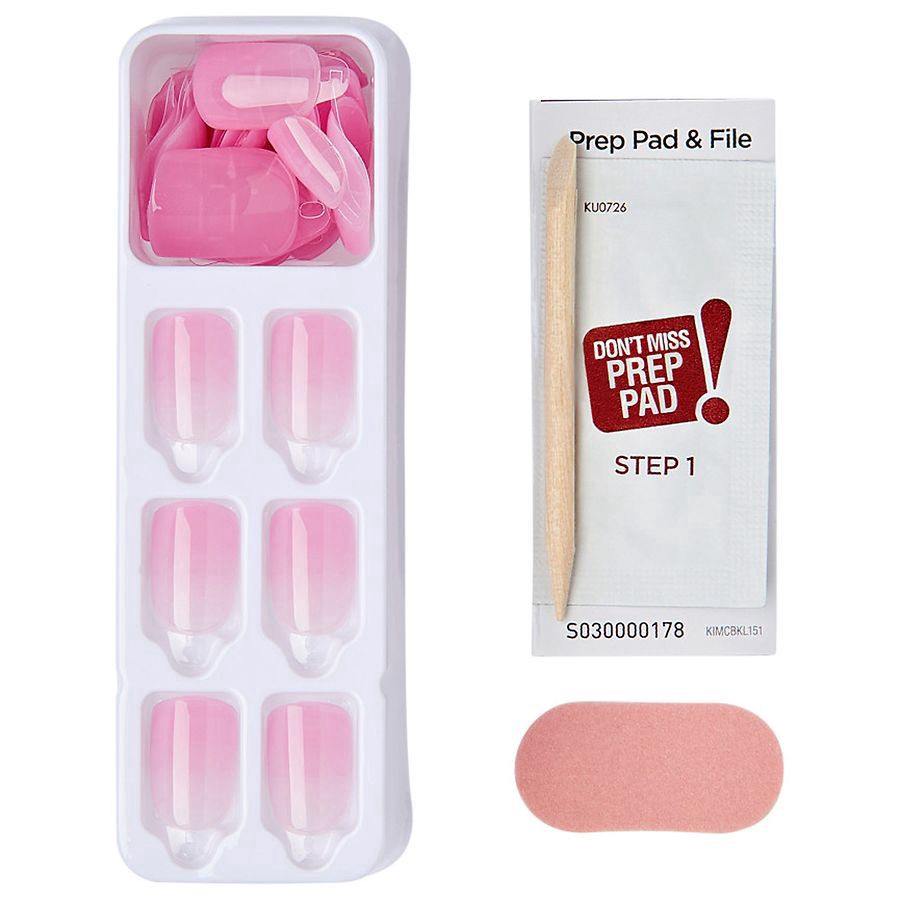 slide 4 of 5, imPRESS Press On Nails, No Glue Needed, Short Length, Squoval Shape Short, 30 ct