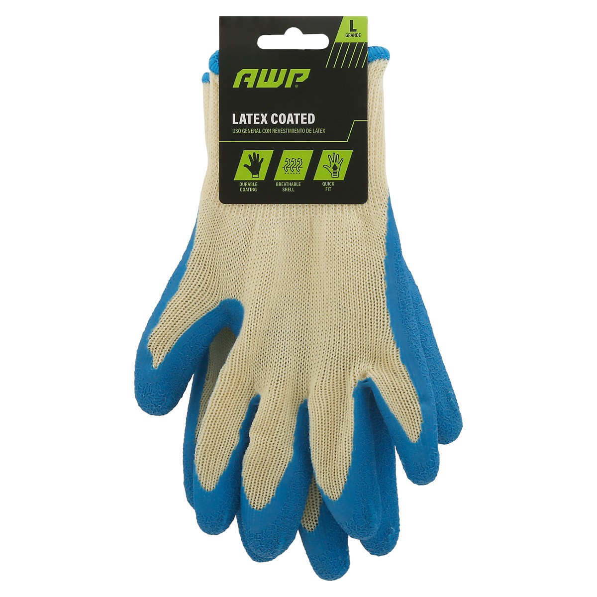 slide 6 of 11, AWP L Latex Coated Gloves 1 pr, 1 ct