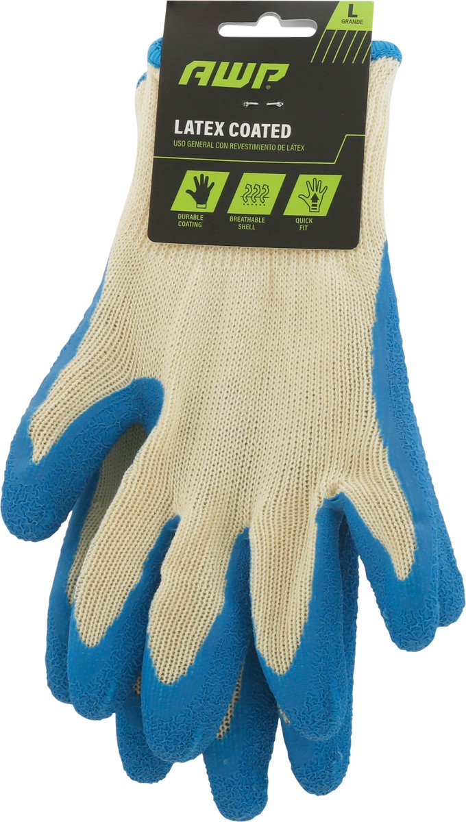 slide 3 of 11, AWP L Latex Coated Gloves 1 pr, 1 ct
