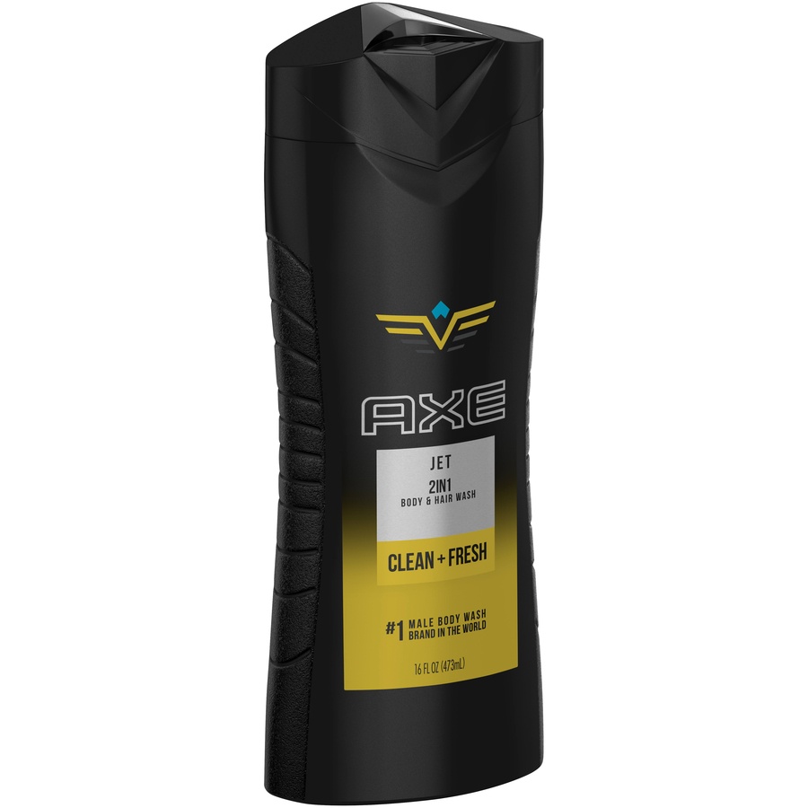slide 3 of 5, AXE Jet Shower Gel Shampoo, 16 fl oz
