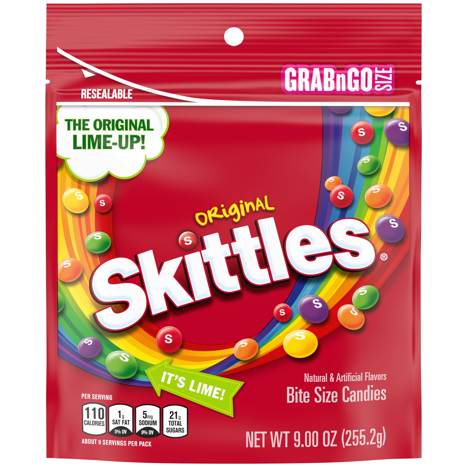 slide 1 of 8, SKITTLES Original Chewy Candy Grab N Go, 9 oz Bag, 9 oz