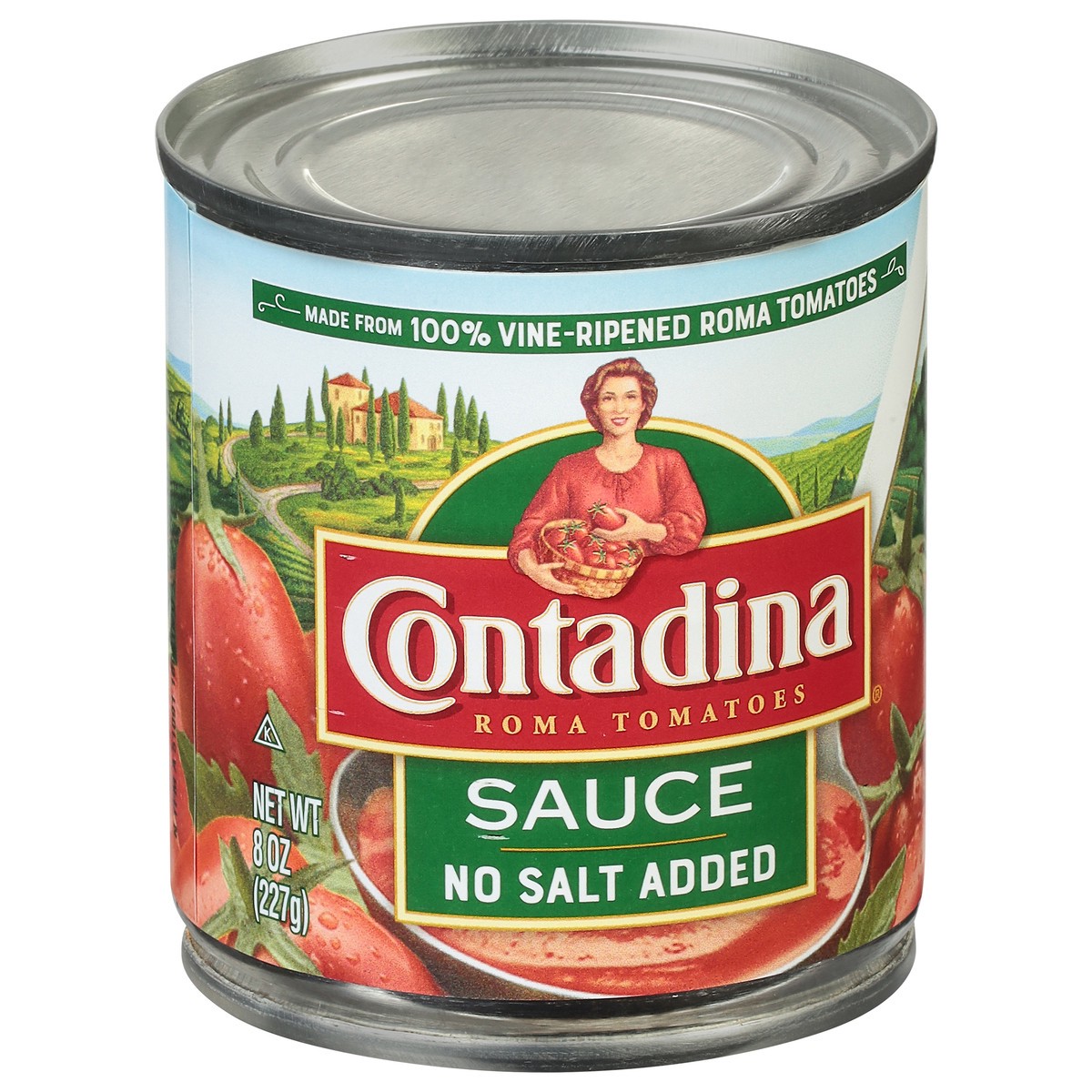 slide 2 of 9, Contadina No Salt Added Roma Tomatoes Sauce 8 oz, 