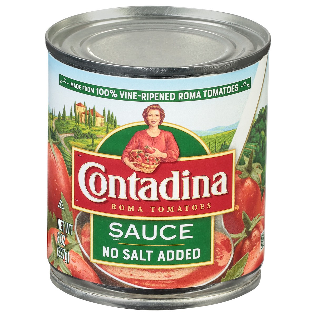 slide 1 of 9, Contadina No Salt Added Roma Tomatoes Sauce 8 oz, 