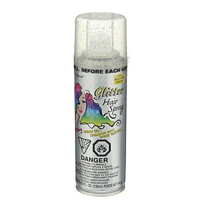 slide 1 of 1, Unique Industries Glitter Hairspray, Assorted, 4.5 oz